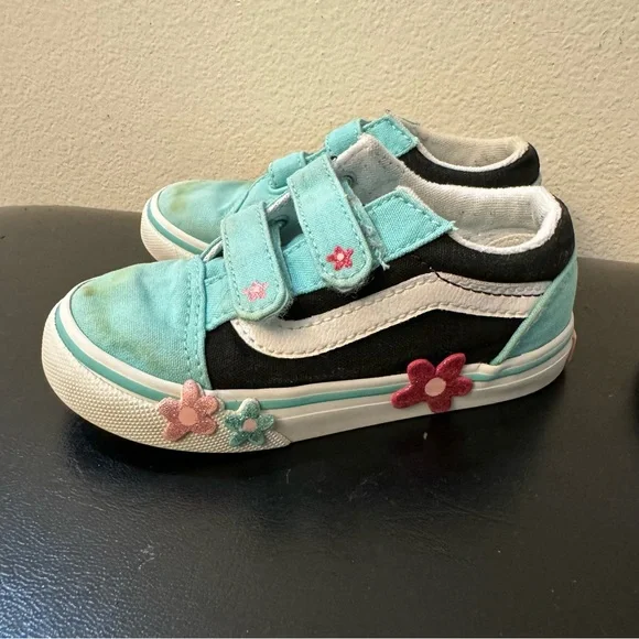 Vans Kids Sneakers – Teal and Pink shoes (Set of 2) - Picture 10 of 14